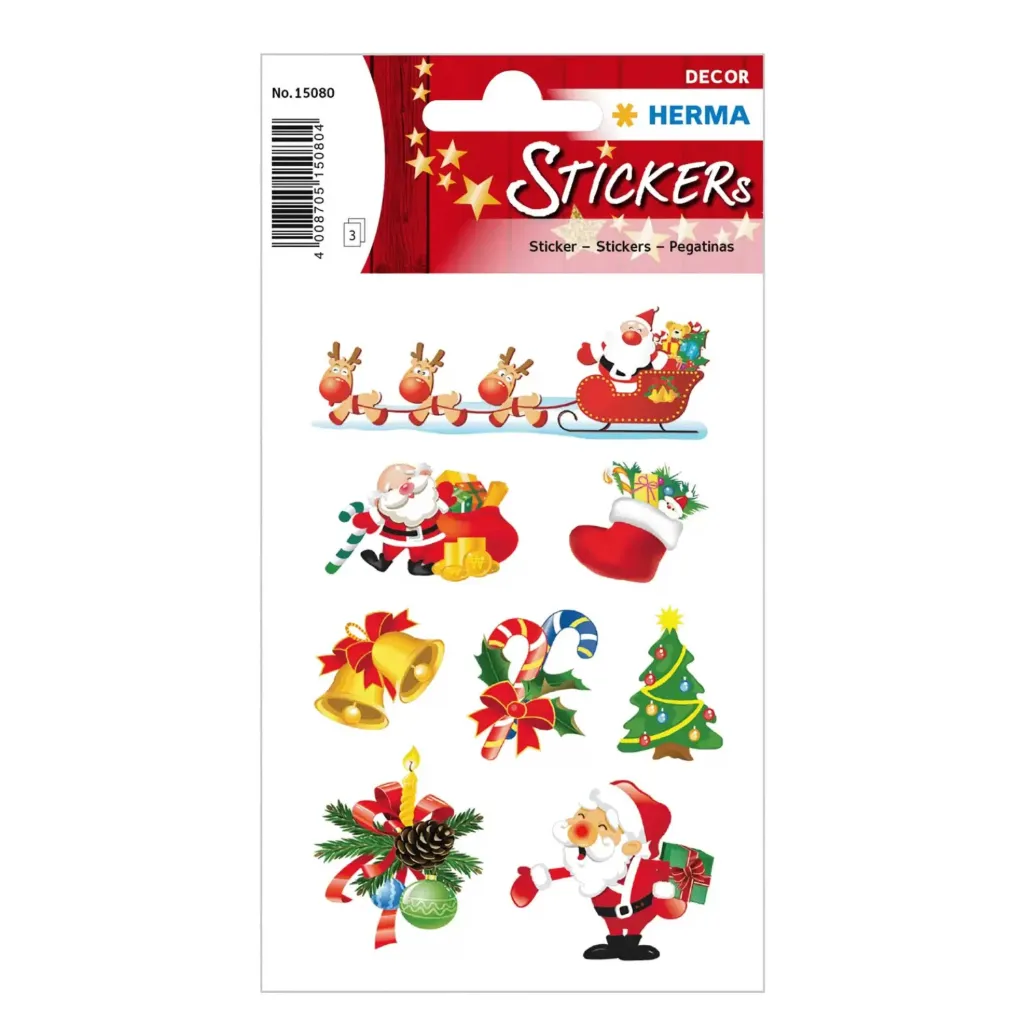 [15080] Herma Sticker Magic Christmas Santa