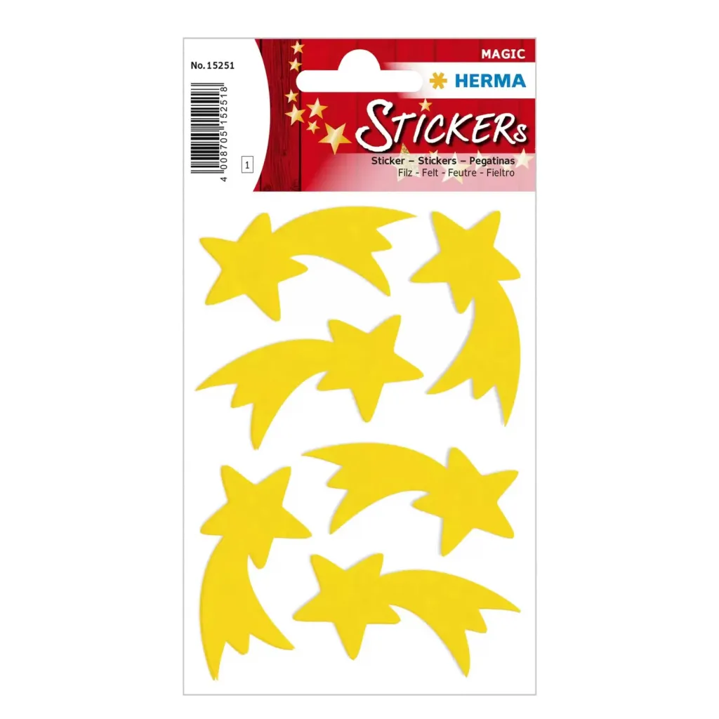 [15251] Herma Sticker Magic Christmas Star, Felt