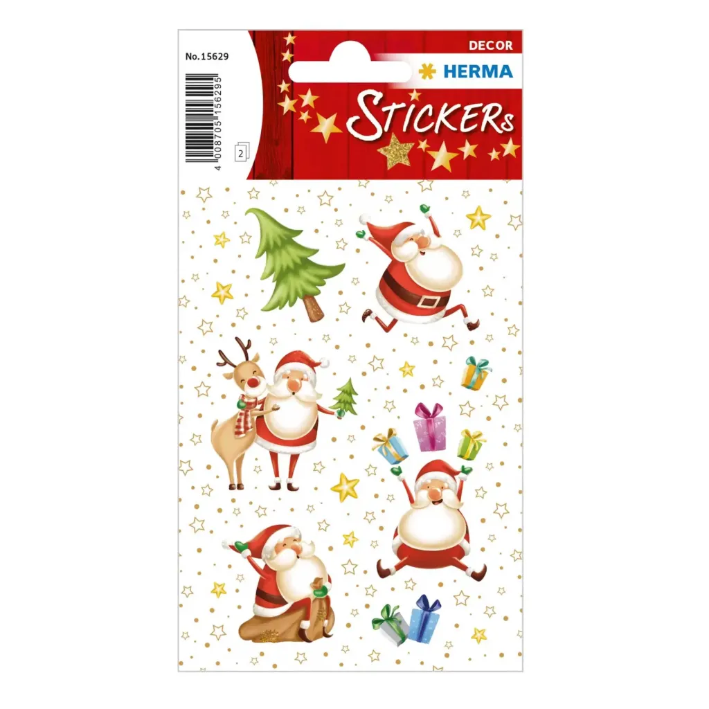 [15629] Herma sticker glittering christmas time 15629