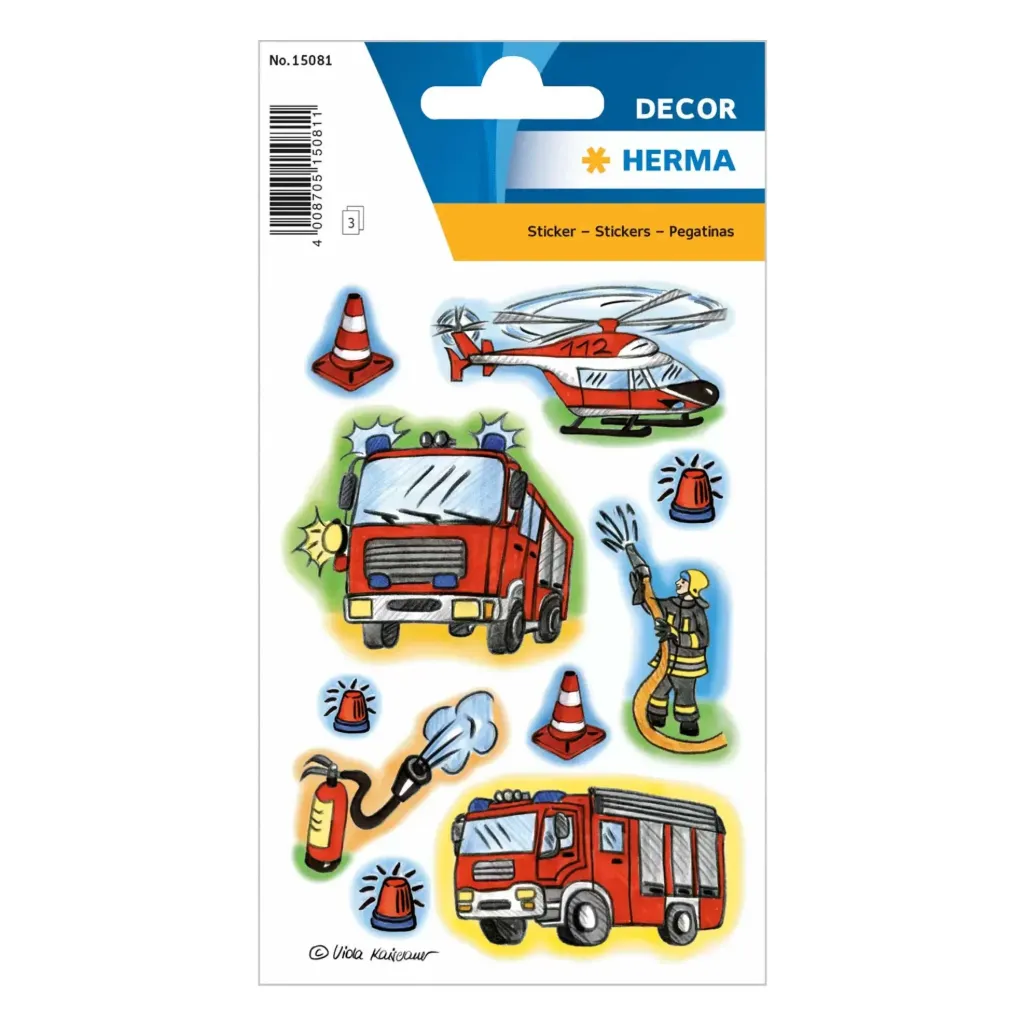 [15081] Herma Sticker Decor Fire Brigade