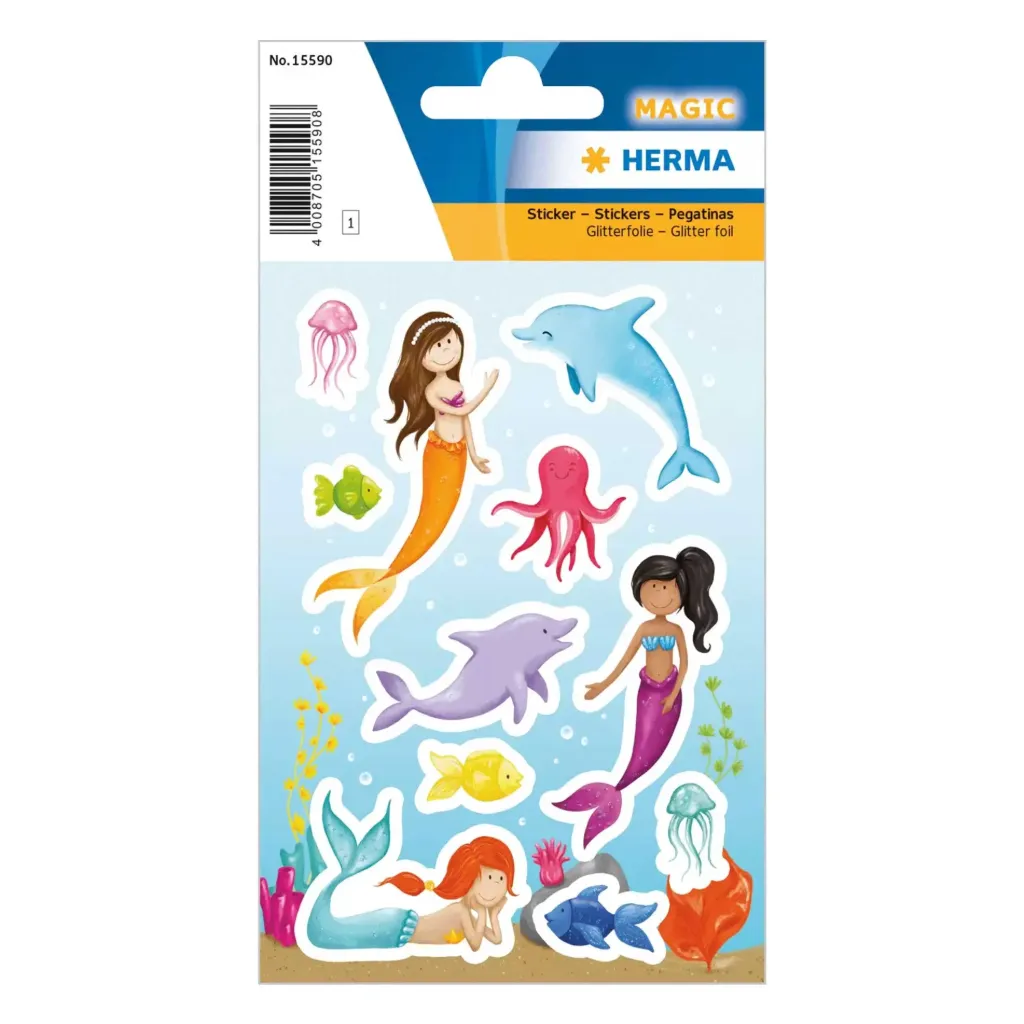 [15590] Herma Sticker Magic Princess Of The Sea, Foil Glitt