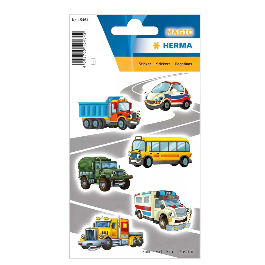 [15464] Herma Sticker Magic Funny Cars