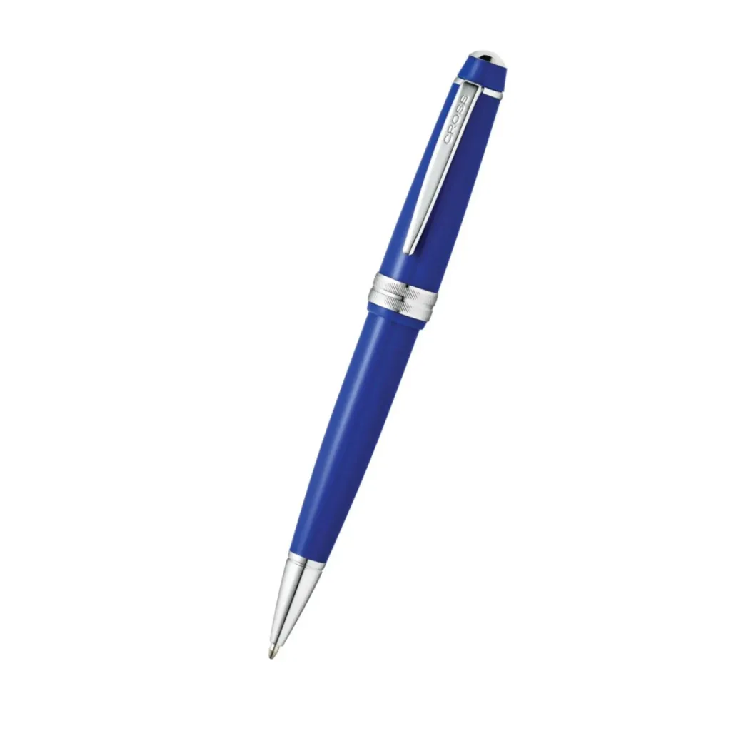 [AT0742-4] Cross Bailey Light Polished Blue Resin with Polished Chrome Appointments Ballpoint Pen