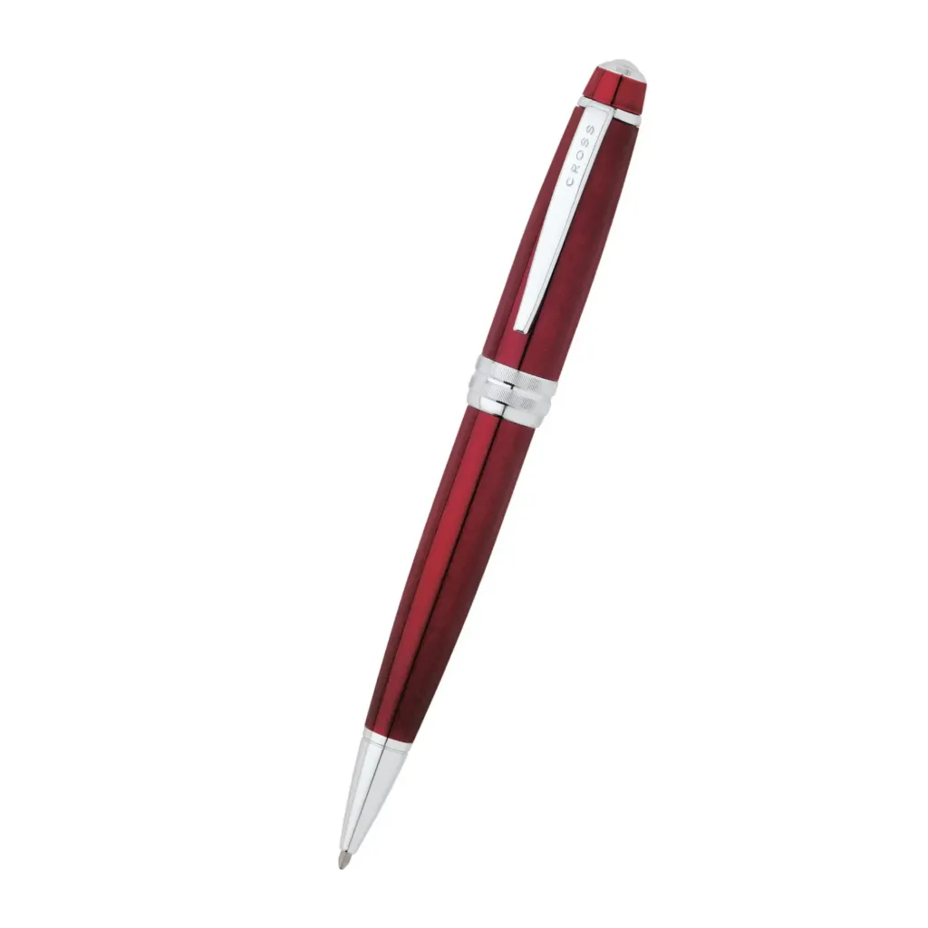[AT0452-8] Cross Bailey Red Lacquer with Polished Chrome Appointments Ballpoint Pen