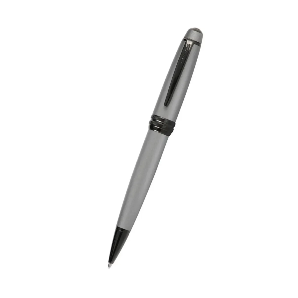 [AT0452-20] Cross Bailey Matte Gray Lacquer with Polished BlackPVD appointments Ballpoint Pen