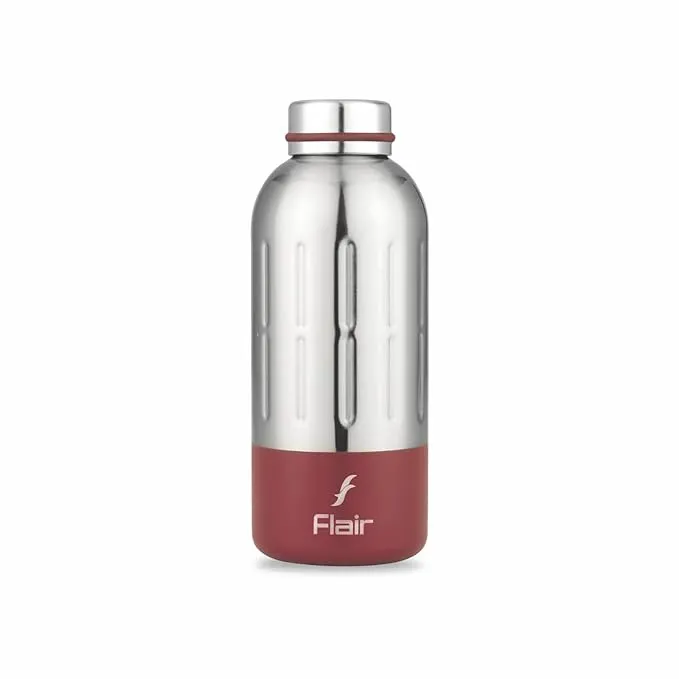 [89017651176493] Flair Core Vaccum Insulated Steel Bottle 400- Red