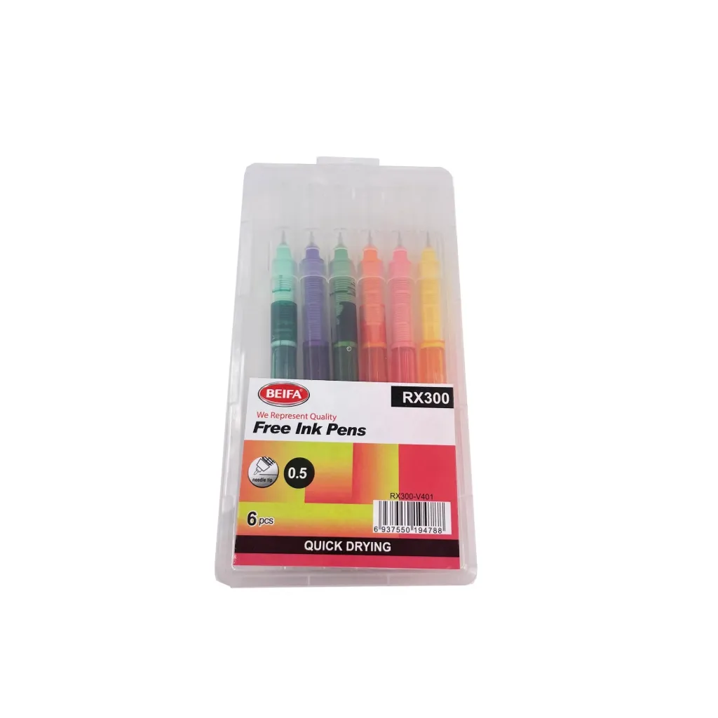 [BEIFA RX300 Z065] Beifa RX300 Fineliner 6 Colors Pens Z065